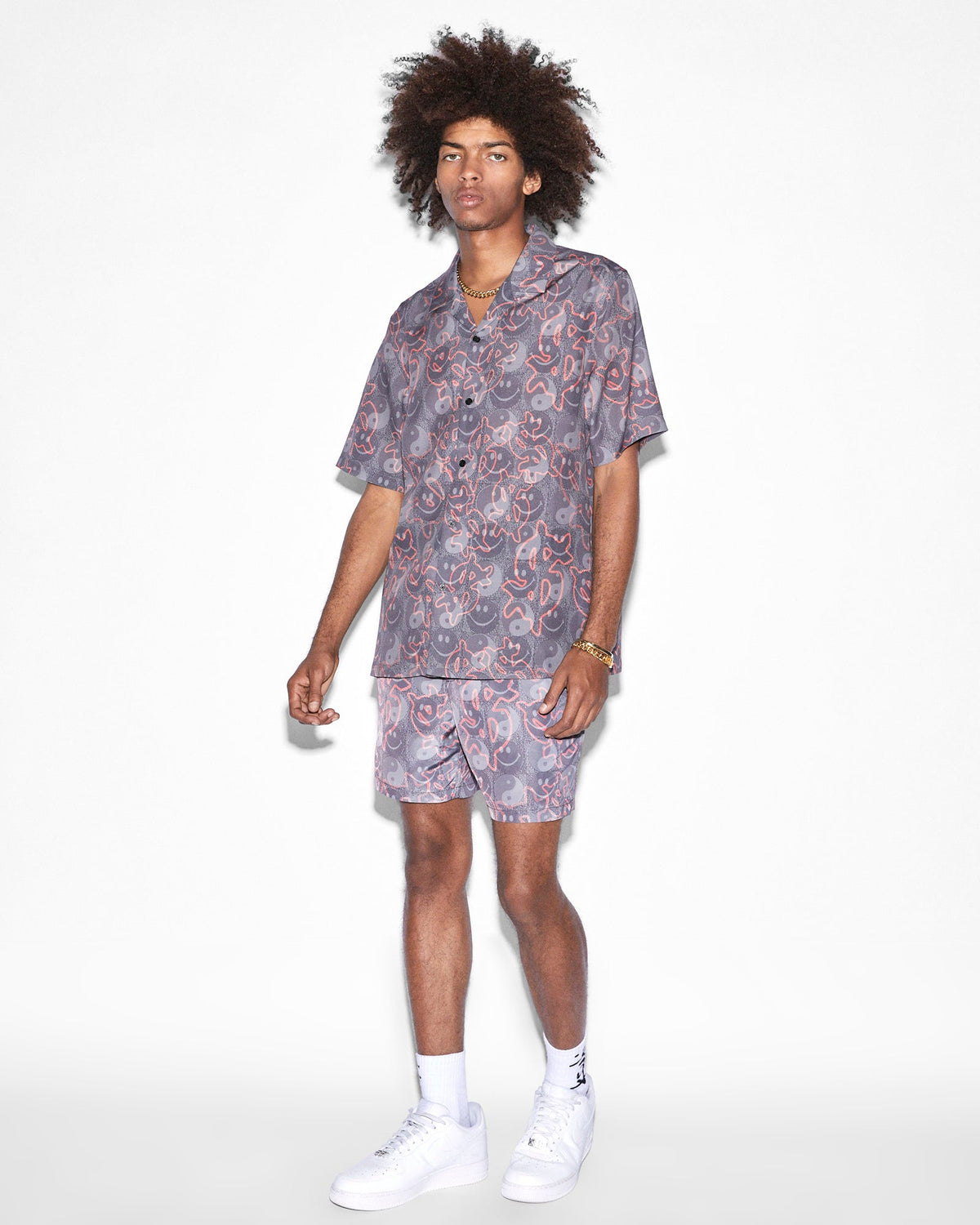 MENS YIN DOLLAR RESORT SS SHIRT MULTI SHIRTS