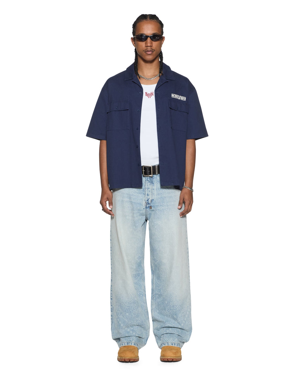 MENS ZOOM BOILER SS SHIRT NAVY SHIRTS