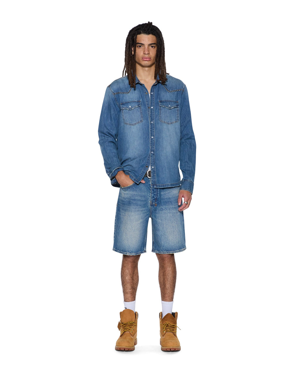 MENS ANTI SHORT TEXAS BLUE WALKSHORTS