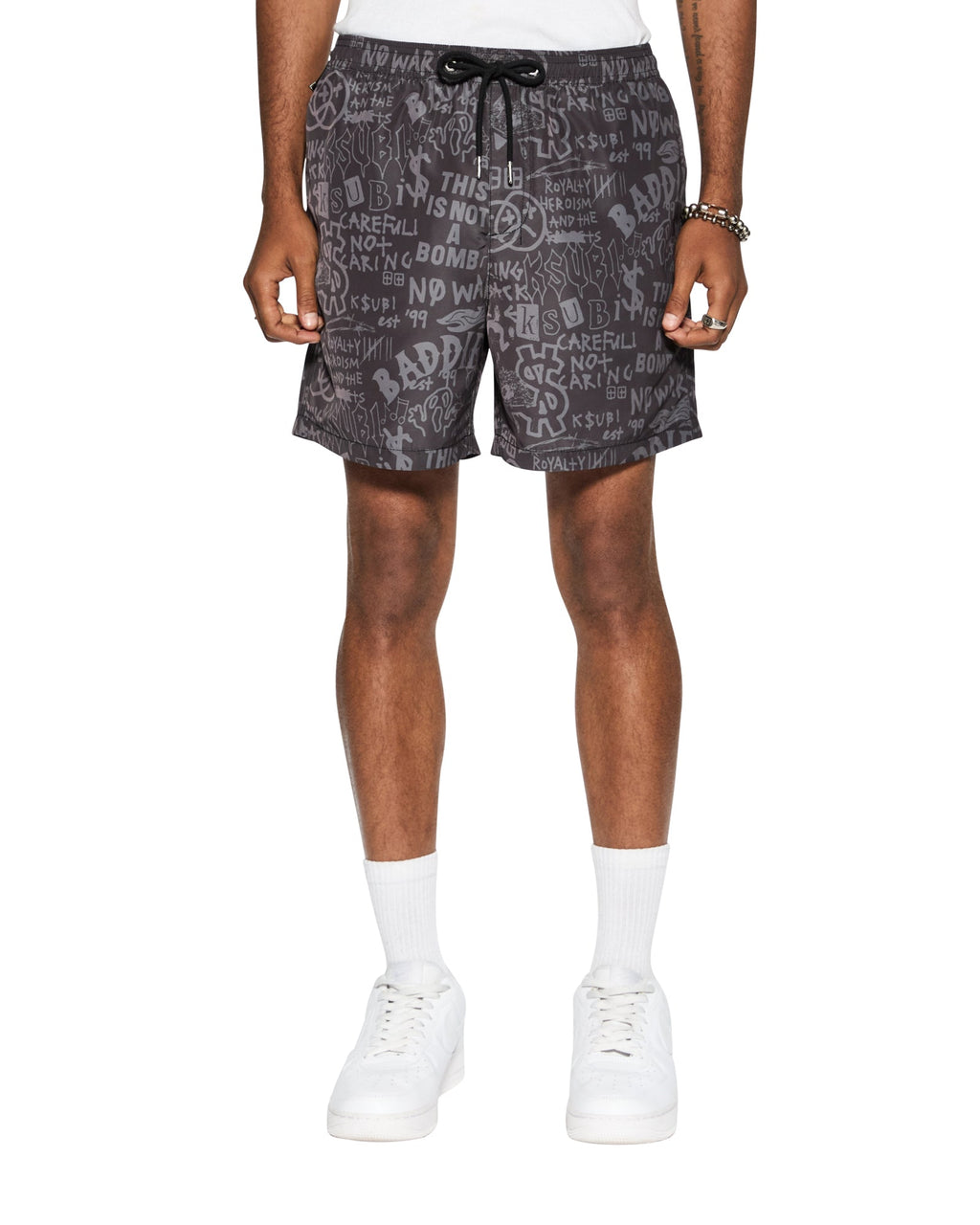 MENS BADDIES BOARDSHORT BLACK WALKSHORTS