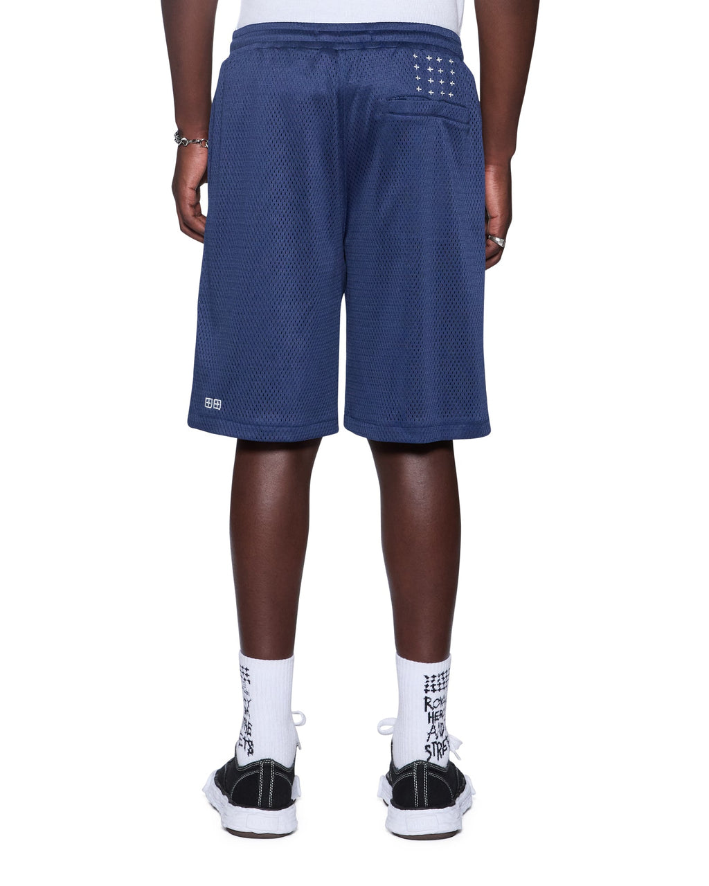 MENS K-LOCK NYC MESH ROLL SHORT NAVY WALKSHORTS