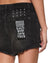 WOMENS  ROLLIN OUT SHORT TRASHED BLACK RELAXED WALKSHORTS