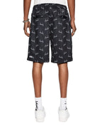 MENS SKRIPT MESH SHORT BLACK WALKSHORTS