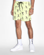 Mens Dance Klass Boardshort Daylite Regular Walkshorts - Green