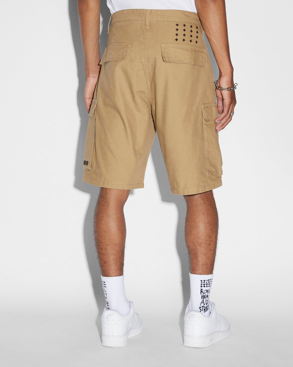 Mens Fugitive Cargo Short Dark Tan Straight Walkshorts - Tan