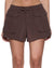 WOMENS  HARPER SHORTS CHOCOLATE RELAXED WALKSHORTS