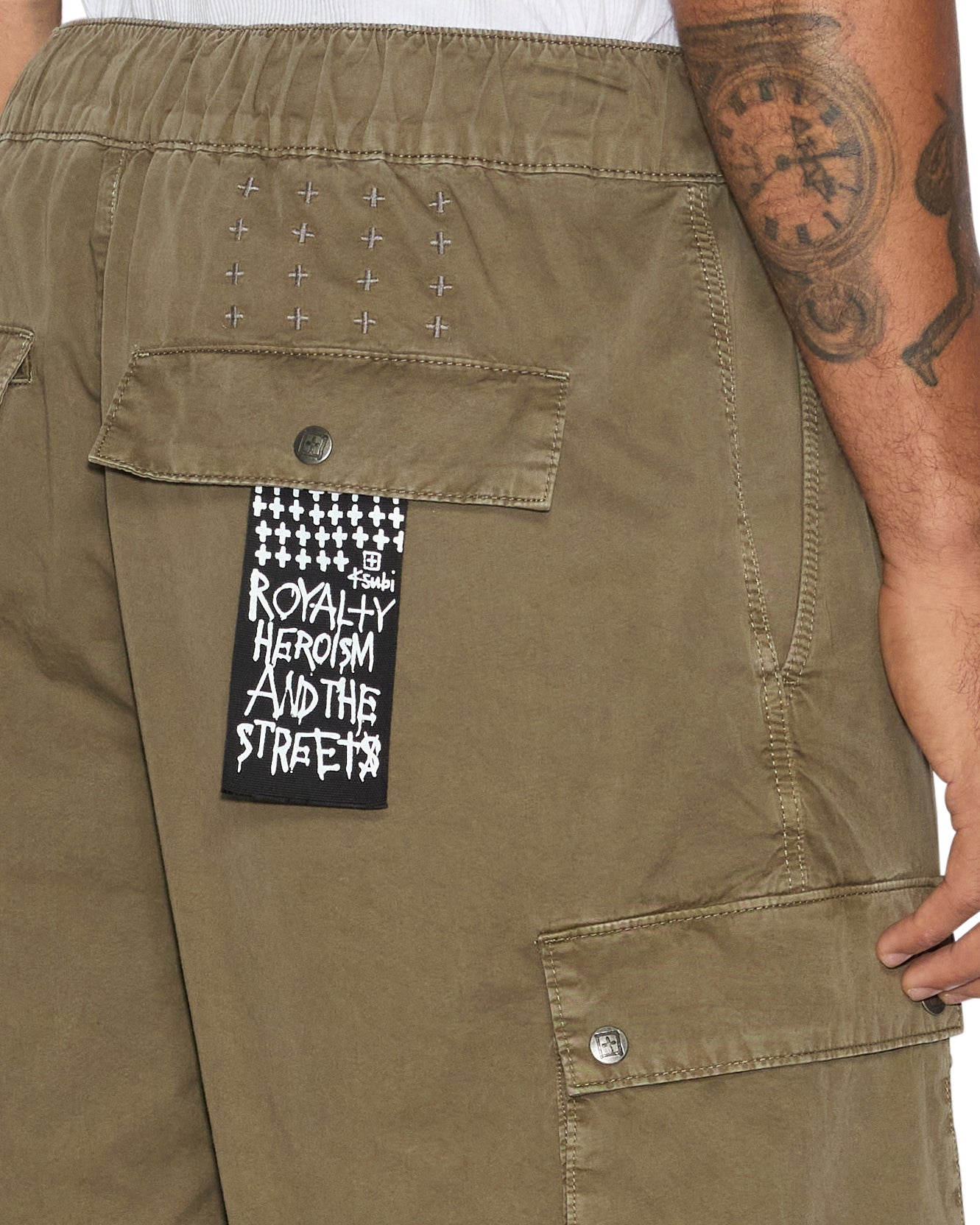 KRUSH CARGO SHORT ARMY FADE