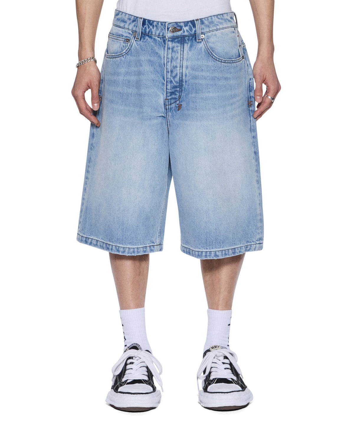 Mens Maxx Short Krystal Royalty Relaxed Walkshorts - Denim