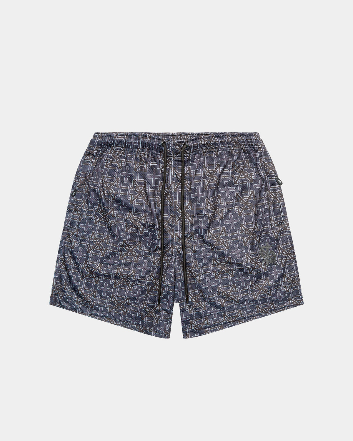 MENS PLUS MESH SHORT NAVY WALKSHORTS
