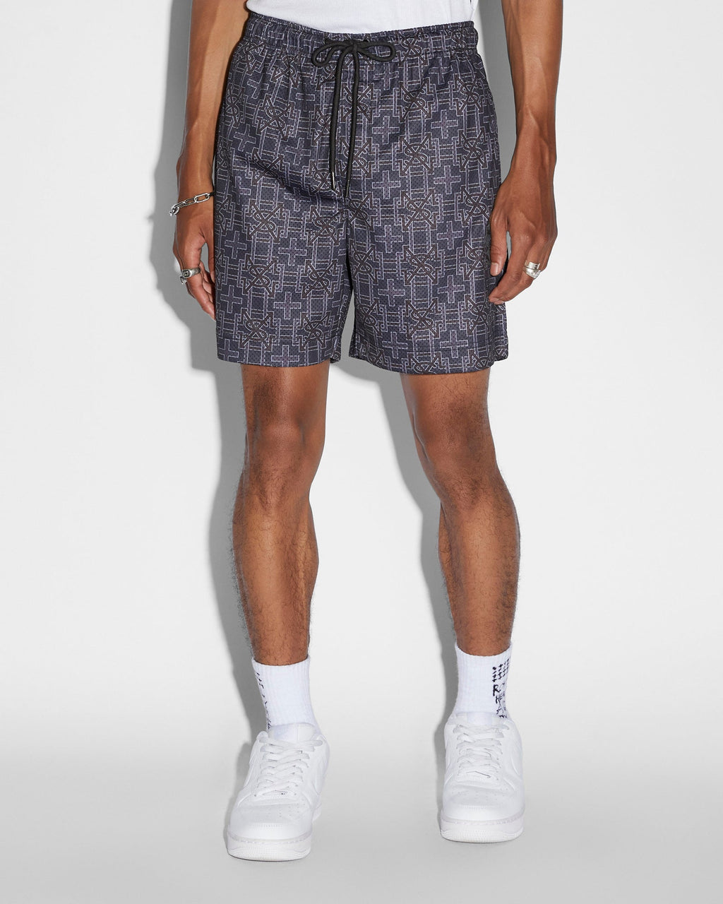 MENS PLUS MESH SHORT NAVY WALKSHORTS