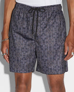 MENS PLUS MESH SHORT NAVY WALKSHORTS