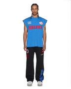 MENS ZOOM EKCESS CUT OFF BOLT BLUE TEES