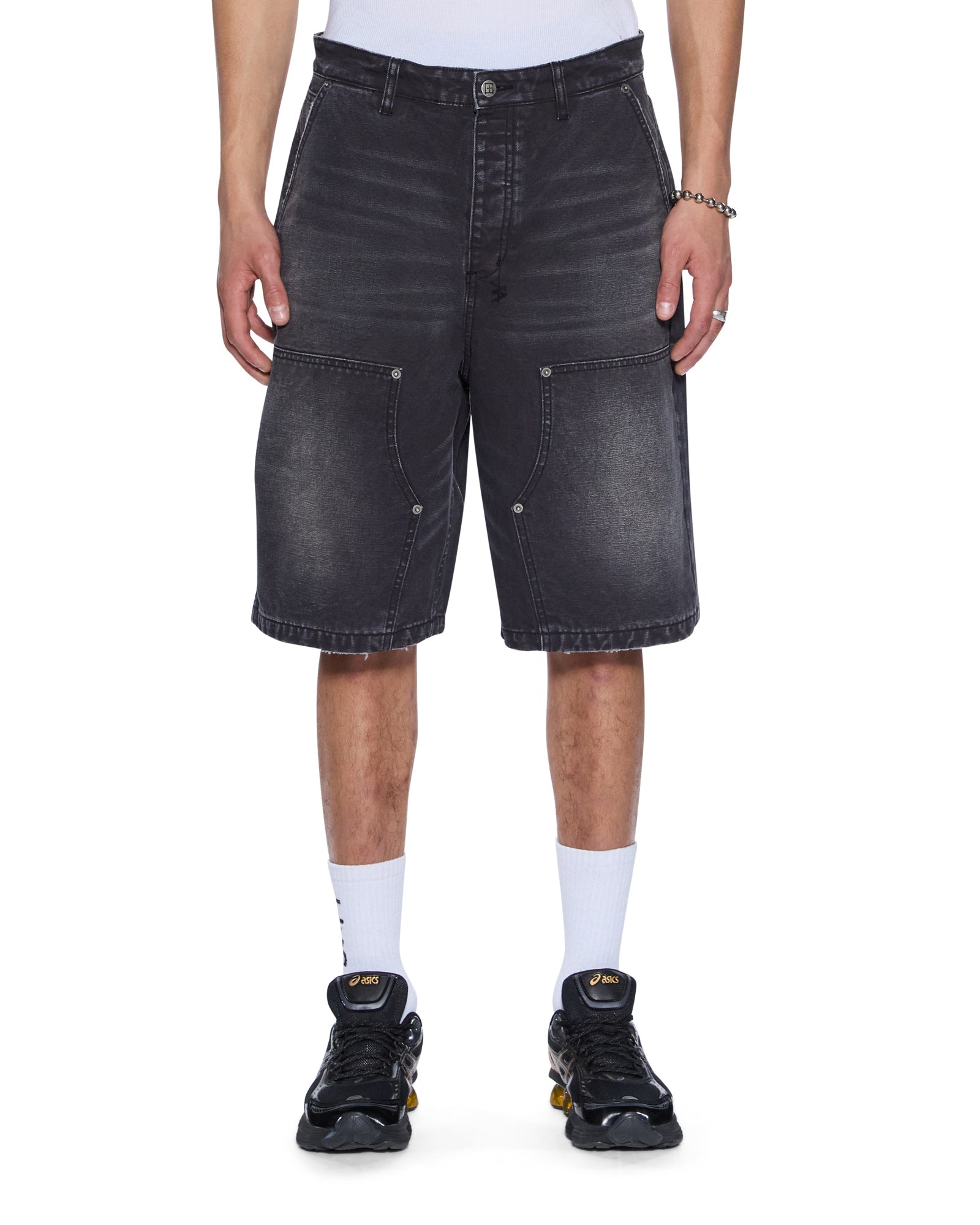 MENS  OPERATOR SHORT POWDER GREY RELAXED WALKSHORTS