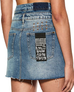 WOMENS MODEL MINI REWORK AGED SKIRTS