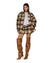 WOMENS  KSUPER TRUCKER JACKET PLAID OVERSIZED JACKETS