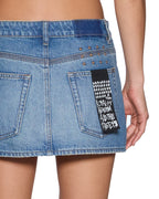 Womens Low Rider Mini Highway Relaxed Skirts - Denim