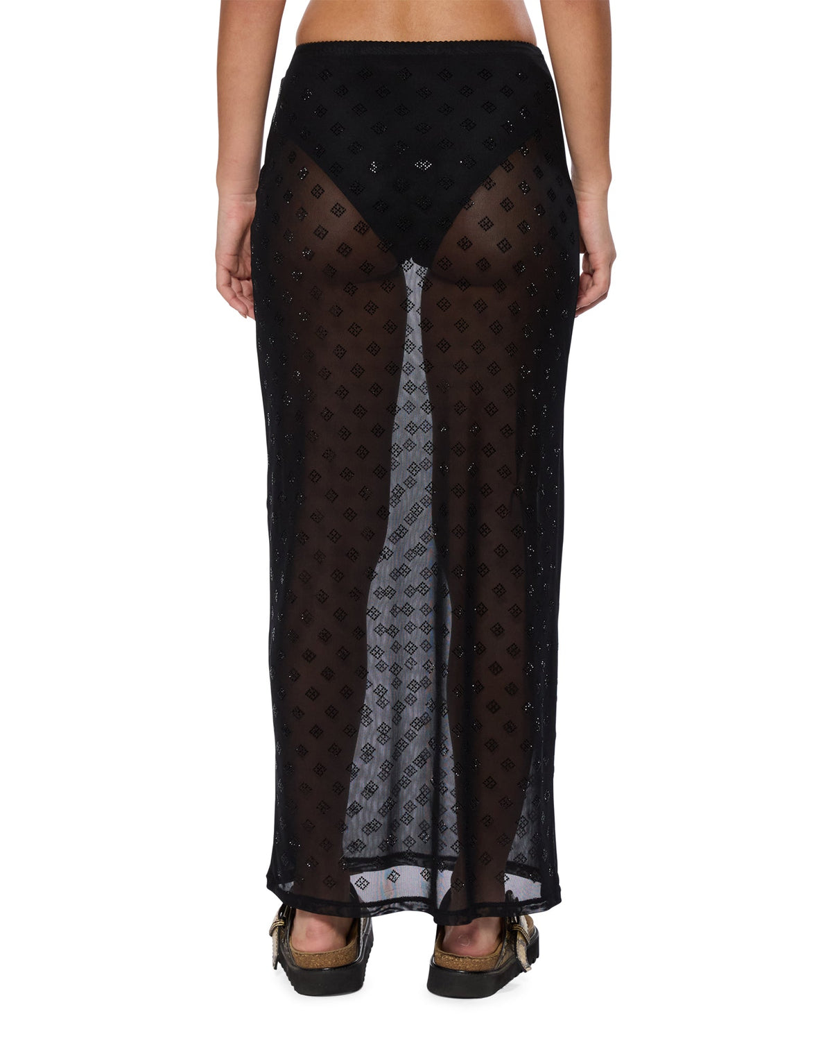 WOMENS MAXI SKIRT DIAMANTE SKIRTS