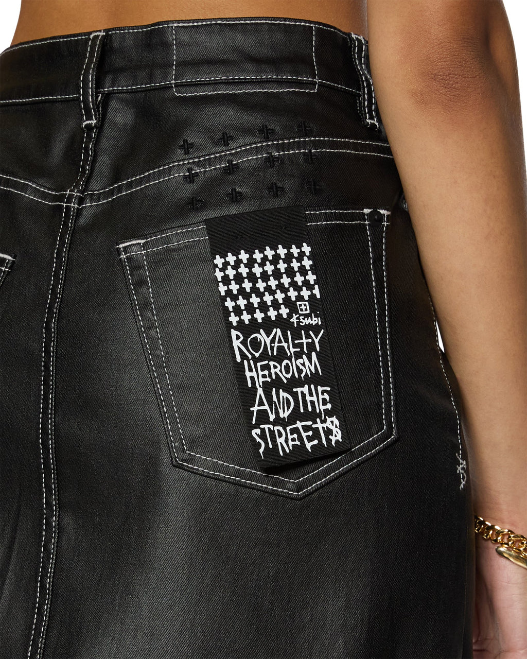 WOMENS RAP SKIRT SLICKER SKIRTS