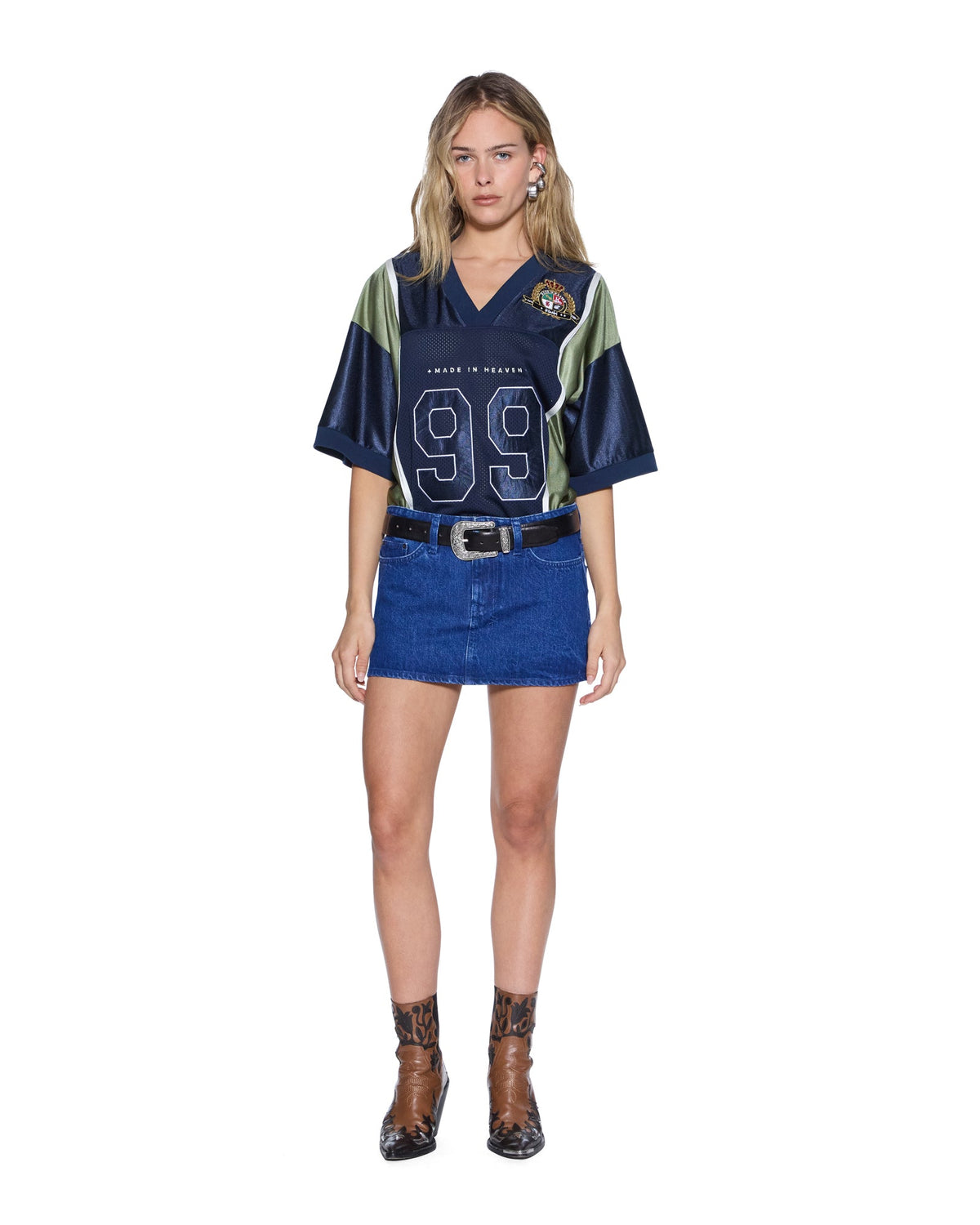 MICRO MINI SKIRT MARINE