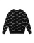 SKRIPT KNIT CREW BLACK