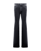 Womens Soho Pierced Shadow Flare Denim Jeans - Black