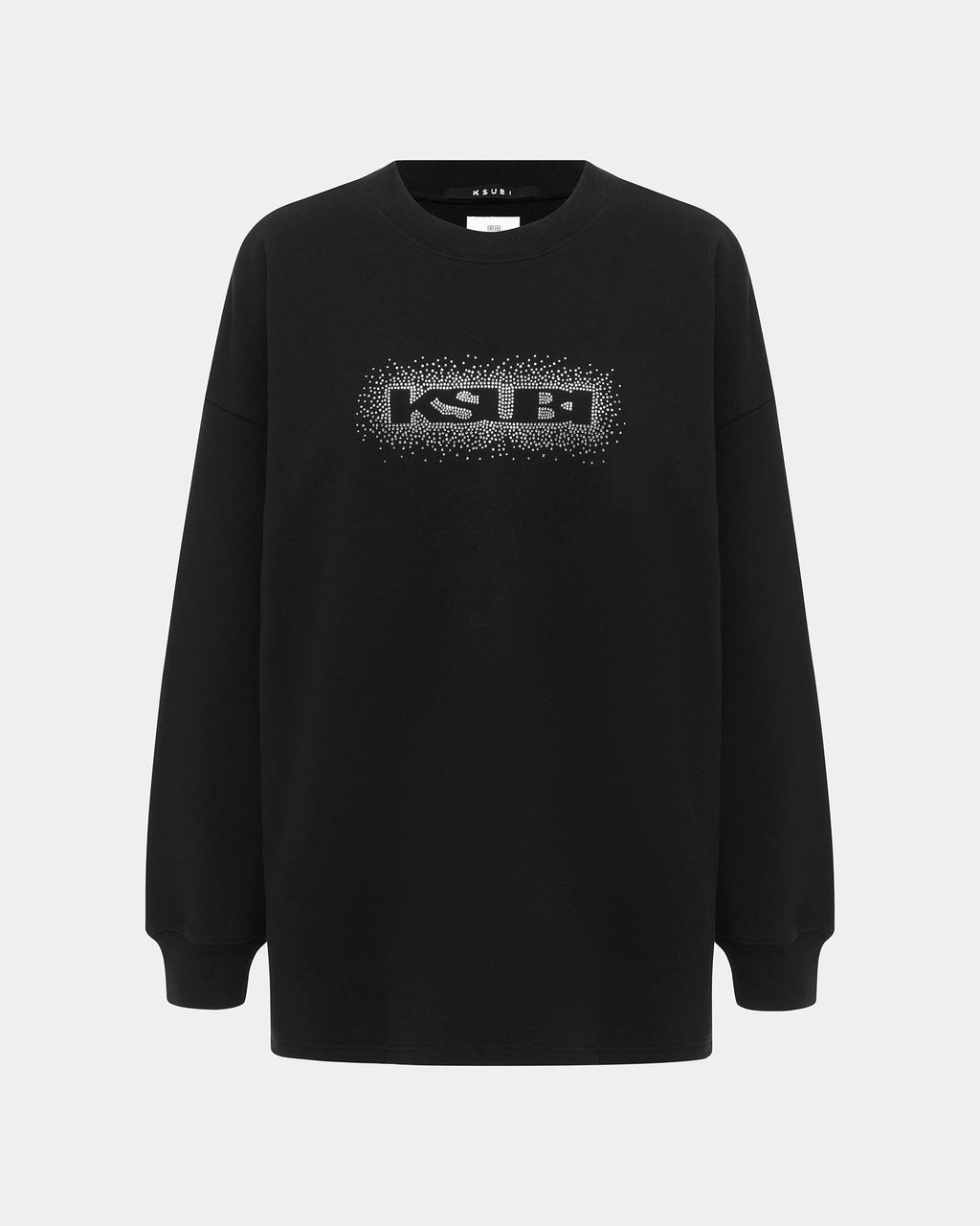 Womens Sott Burst Boxy Crew Jet Black Boxy Fleece - Black