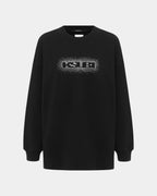 Womens Sott Burst Boxy Crew Jet Black Boxy Fleece - Black