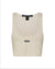 WOMENS  SOTT ORIGIN CROP TANK CREAM FITTED FASHION TOPS