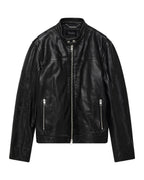 Mens Stinger Biker Moto Shell Regular Jackets - Black