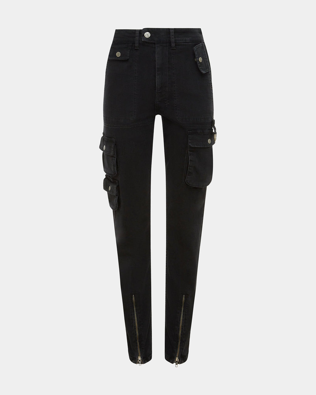 WOMENS STRAIGHT UP STEALTH CARGO DENIM JEANS