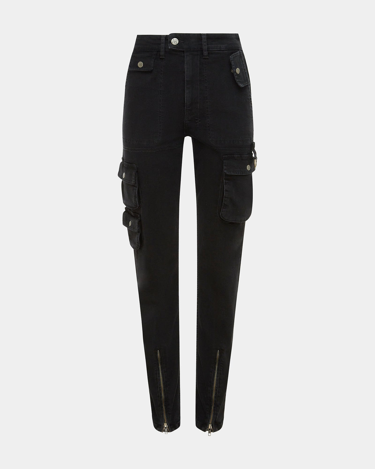 WOMENS STRAIGHT UP STEALTH CARGO DENIM JEANS