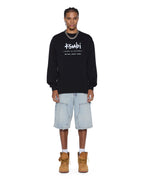 MENS PLATED LS TEE BLACK TEES