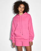 Womens 3x4 Oh G Hoodie Hype Pink Oversized Fleece - Pink