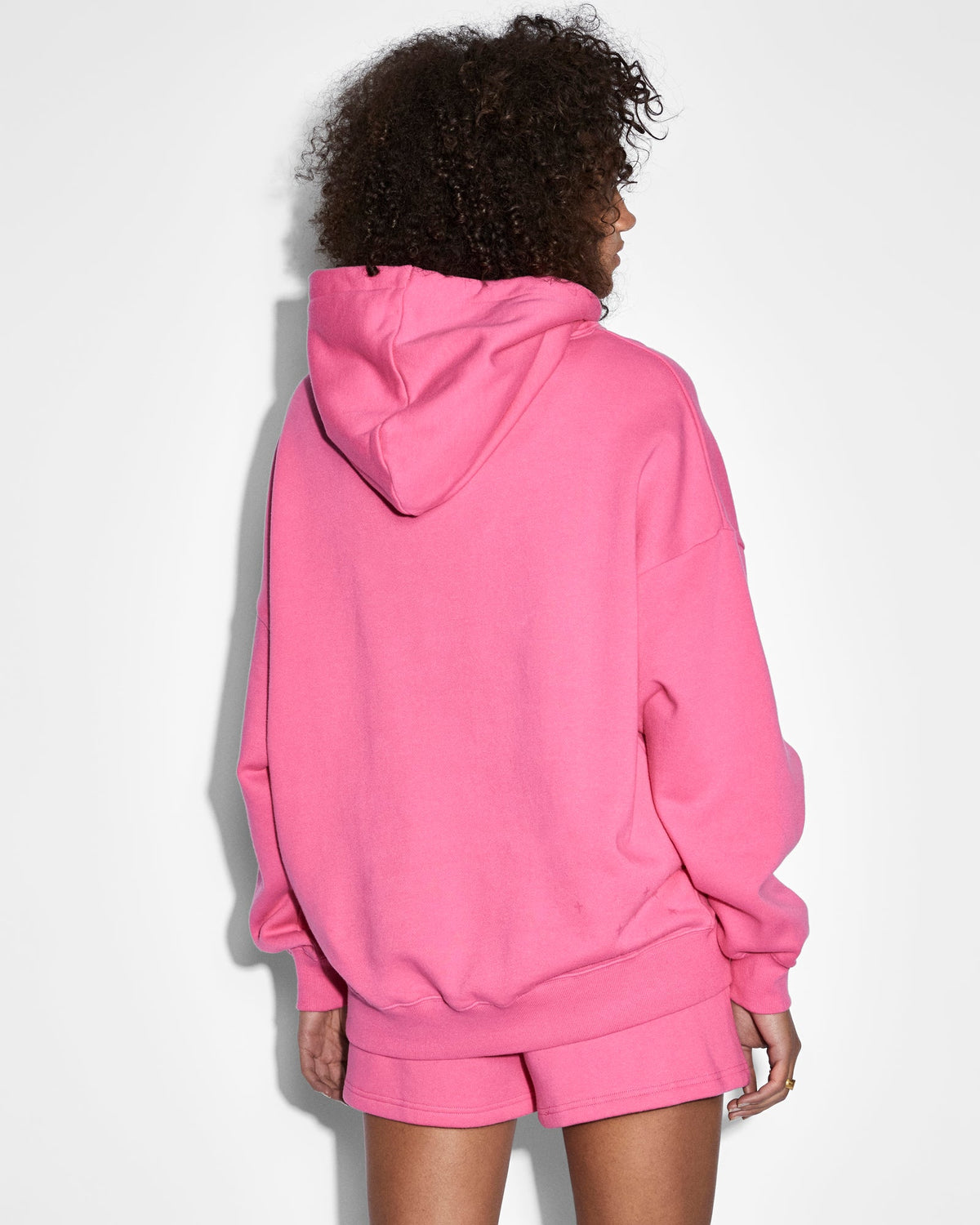 Womens 3x4 Oh G Hoodie Hype Pink Oversized Fleece - Pink