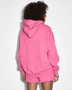 Womens 3x4 Oh G Hoodie Hype Pink Oversized Fleece - Pink