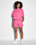 Womens 3x4 Oh G Hoodie Hype Pink Oversized Fleece - Pink