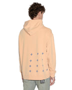 Mens Apex Biggie Hoodie Flare Oversized Fleece - Orange