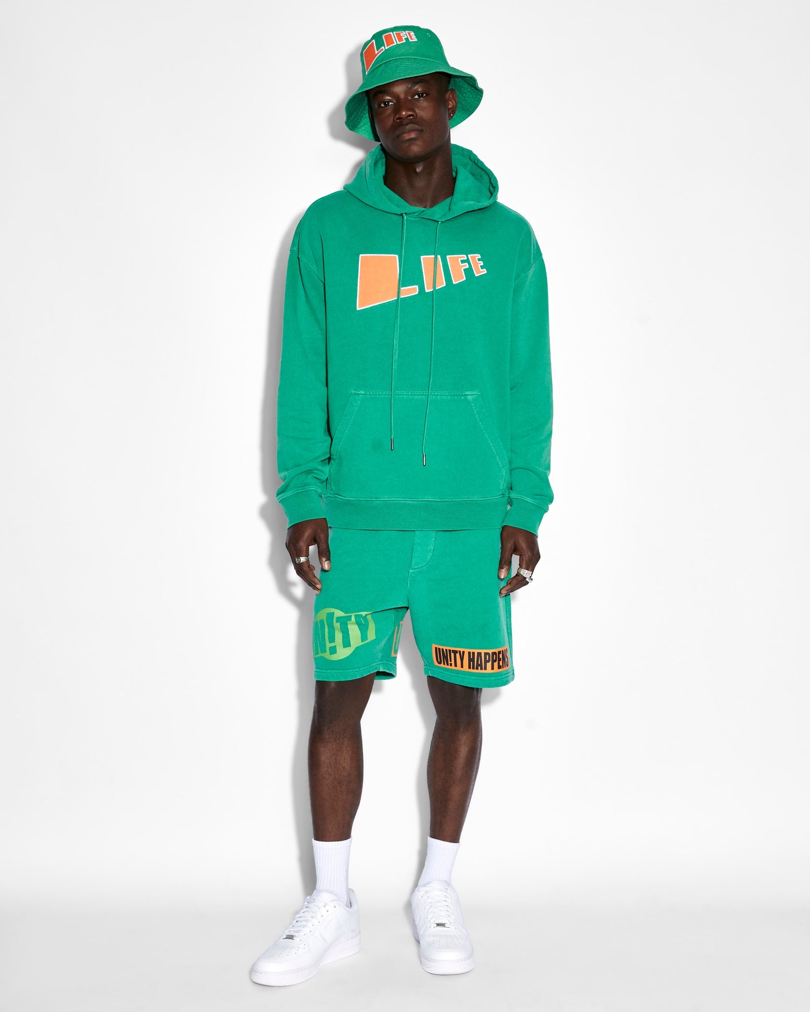 MENS  LIFE BIGGIE HOODIE CALI OVERSIZED FLEECE