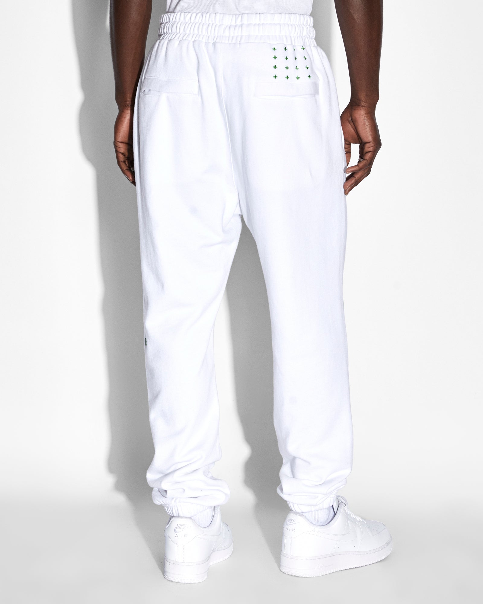 MENS  RETRO LOFI TRAX TRU WHITE RELAXED PANTS