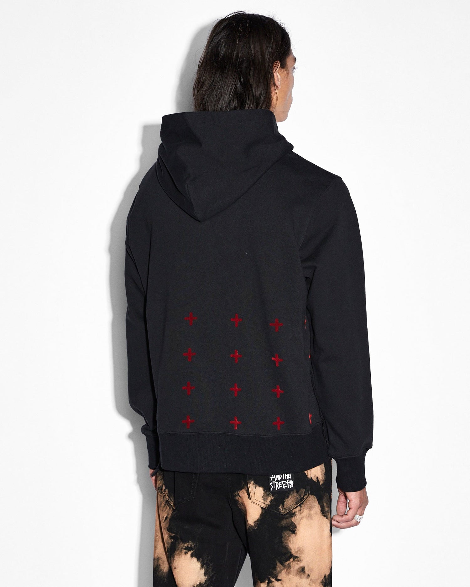 ROSE GARDEN KASH HOODIE JET BLACK