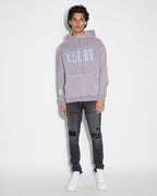 Mens Serrated Biggie Hoodie Silt Oversized Fleece - Purple