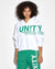 WOMENS  UNITY SLOUCH HOODIE WHITE OVERSIZED FLEECE