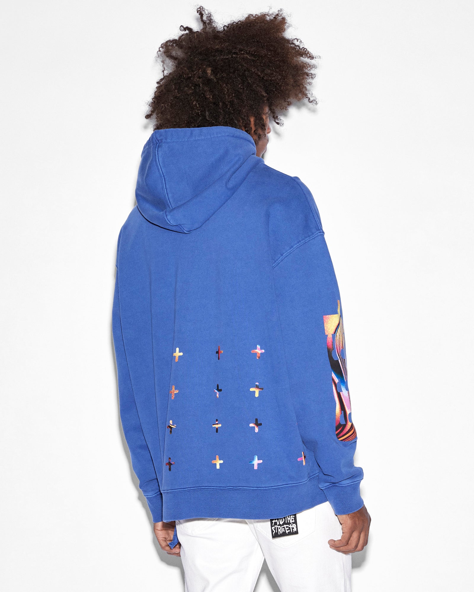 MINDSTATE BIGGIE HOODIE SOLID BLUE