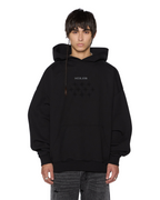 Mens Ksubi X Stayme7o Ekcess Hoodie Jet Black Fleece - Black