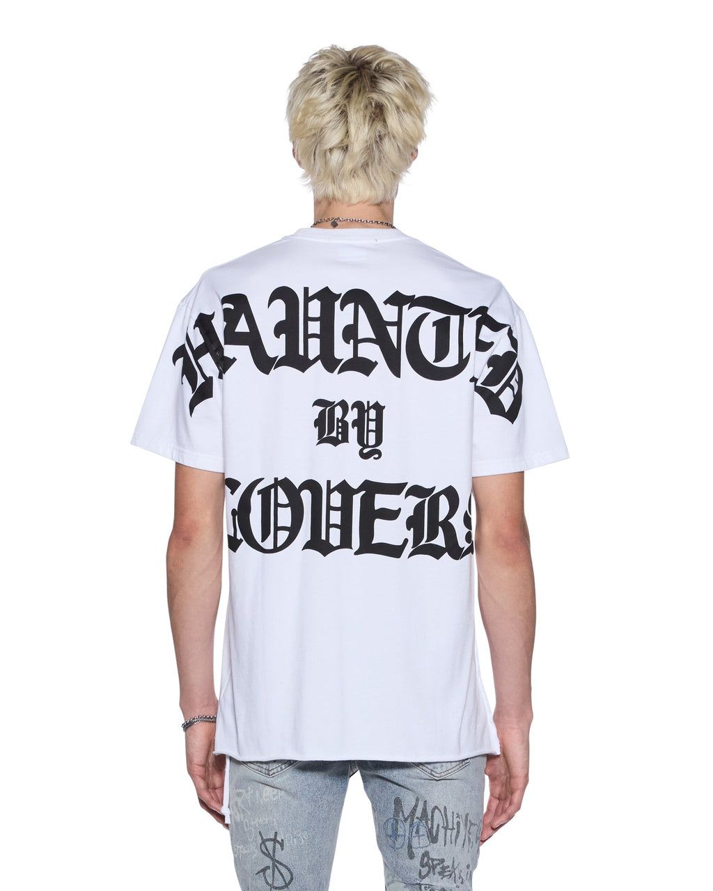 MENS HAUNTED BIGGIE SS TEE WHITE TEES