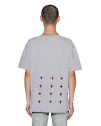 Mens 4x4 Biggie Ss Tee Krete/burgundy Oversized Tees - Grey