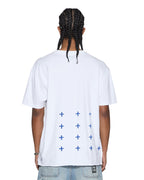MENS 4X4 BIGGIE SS TEE TRU WHITE/BLUE TEES