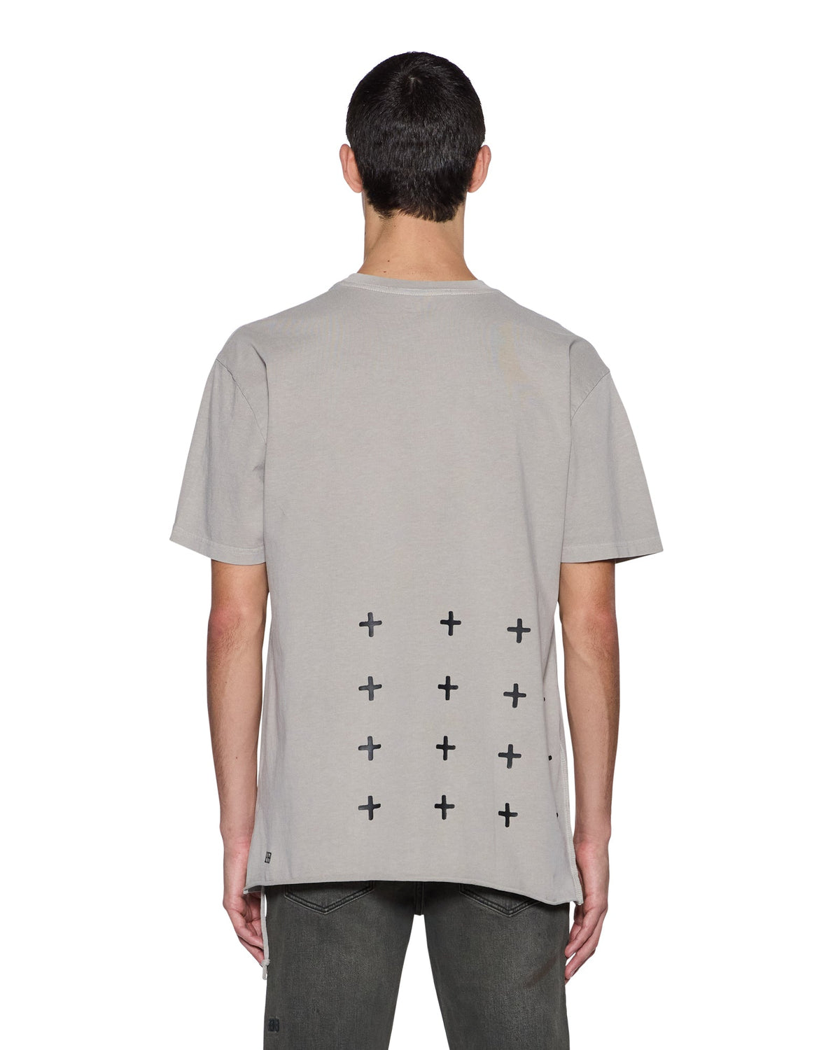 Mens All Day Biggie Ss Tee Dust Oversized Tees - Grey