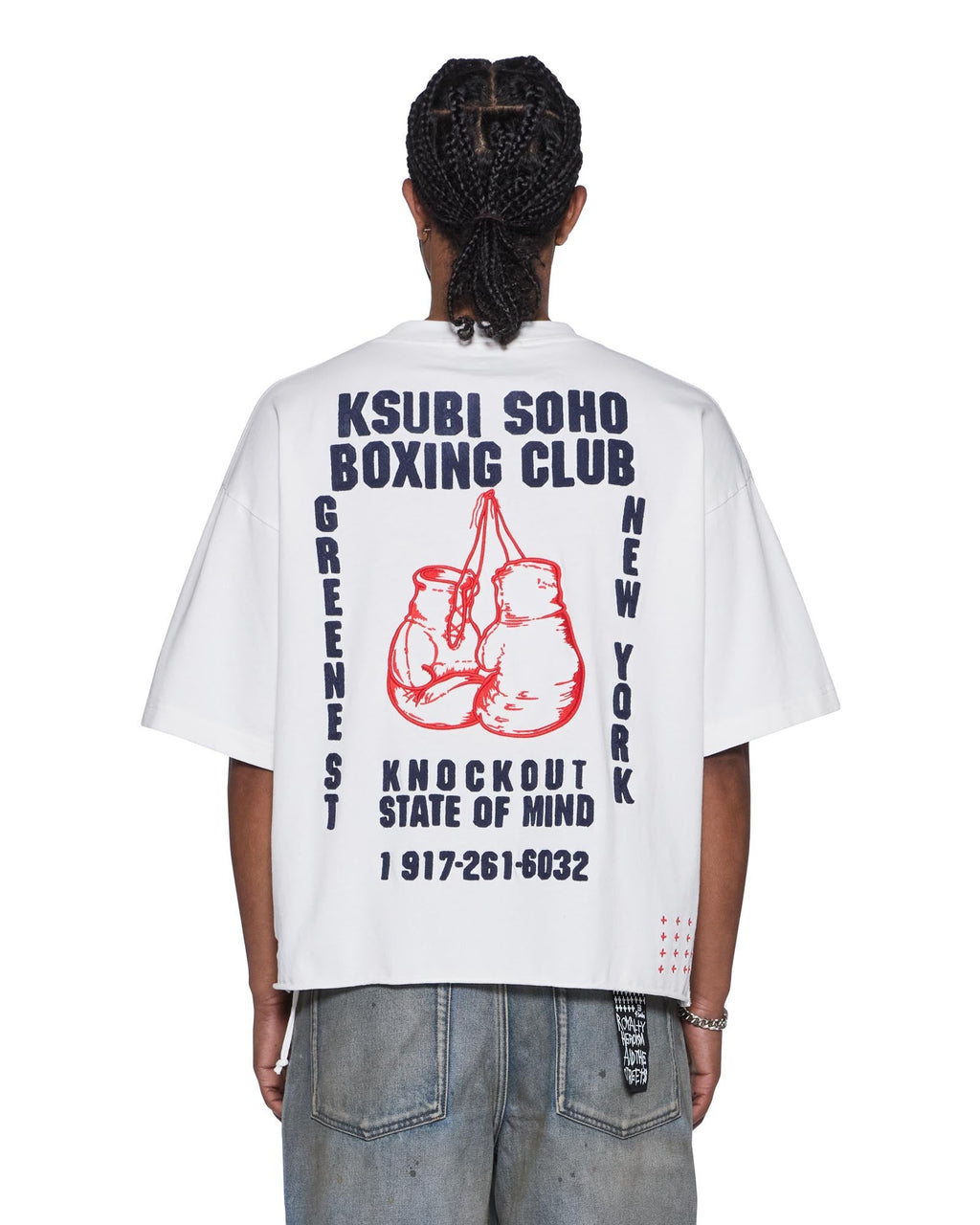 Mens Club Ekcess Ss Tee Tru White Oversized Tees - White