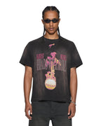 MENS H.W.R SID SS TEE SUNBLEACH BLACK TEES
